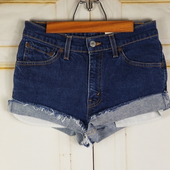 517 Levis High Waist High Rise Cutoff Shorts. - Picture 1 of 6